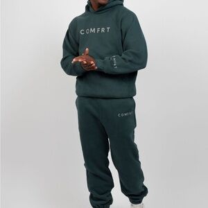 COMFRT Hoodie and Sweatpants Set Color Pine Size Small Unisex